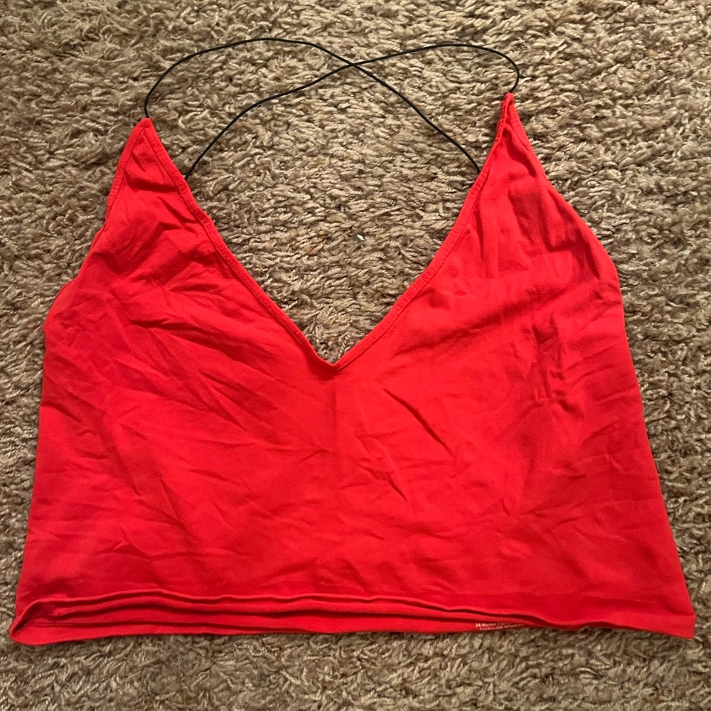 🔥Free People Intimately 🔥 red crop top 🔥